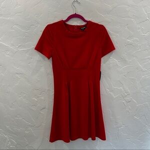 Express Vibrant Red Mini Dress